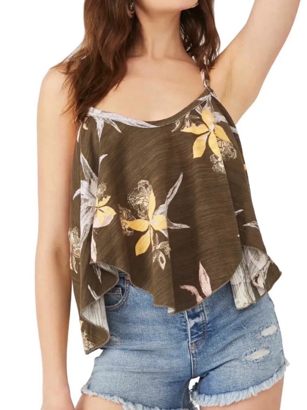 We the Free NWT Hey Girl floral tank, medium